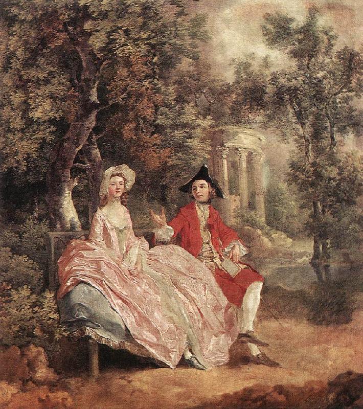 GAINSBOROUGH, Thomas Conversation in a Park sd